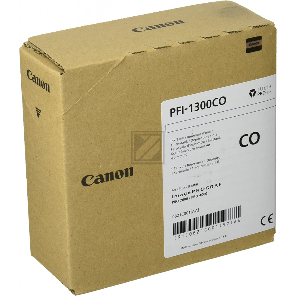 0821C001 // PFI1300CO / original CANON Tinte Sonstige / 0821C001 / 330.00 ml
