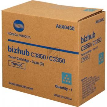 A5X0450 // TNP48C / cyan / original KONICAMIN Toner cyan / A5X0450 / 10000 S.