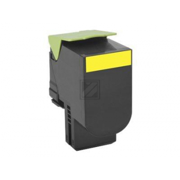 80C20YE // 802YE / gelb / original Lexmark Toner g / 80C20YE / 1000 S.