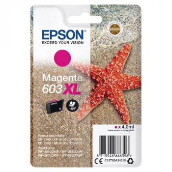 C13T03A34010 // 603XL / original EPSON Tintenpatrone magenta / C13T03A34010 / 350 S. / 4.00 ml