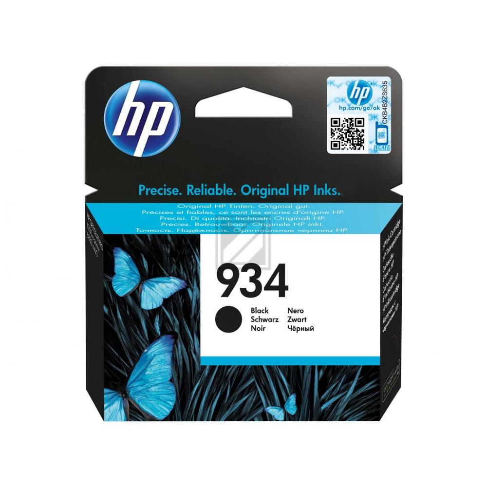 C2P19AE // 934 / schwarz / original HP Tintenpatrone schwarz / C2P19AE / 400 S. / 10.00 ml