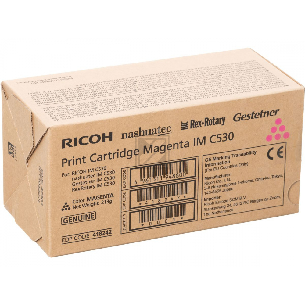 418242 // IMC530 / magenta / original RICOH Toner magenta / 418242 / 18000 S.