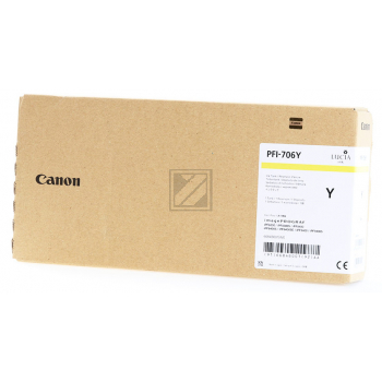 6684B001 // PFI706Y / gelb / original CANON Tintenpatrone gelb / 6684B001 / 700.00 ml