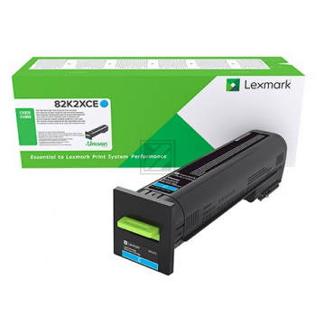 82K2XCE / cyan / original Lexmark Toner cyan / 82K2XCE / 22000 S.