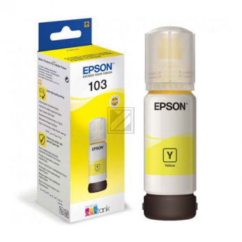 C13T00S44A // 103 / gelb / original EPSON Tintenflasche gelb / C13T00S44A / 4500 S. / 70.00 ml