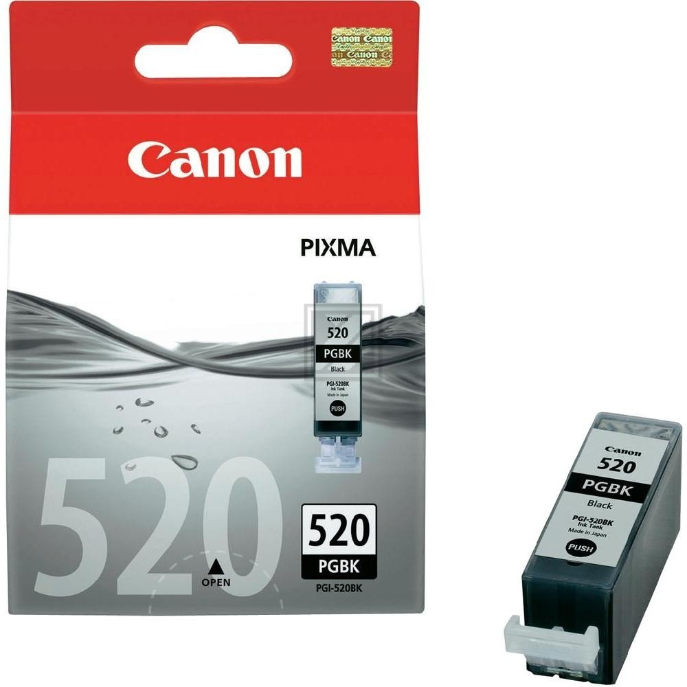 2932B001 // PGI520PGBK / schwarz / original CANON Tintenpatrone schwarz / 2932B001 / 324 S. / 19.00 ml