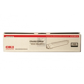 42918916 / schwarz / original OKI Toner schwarz / 42918916 / 15000 S.