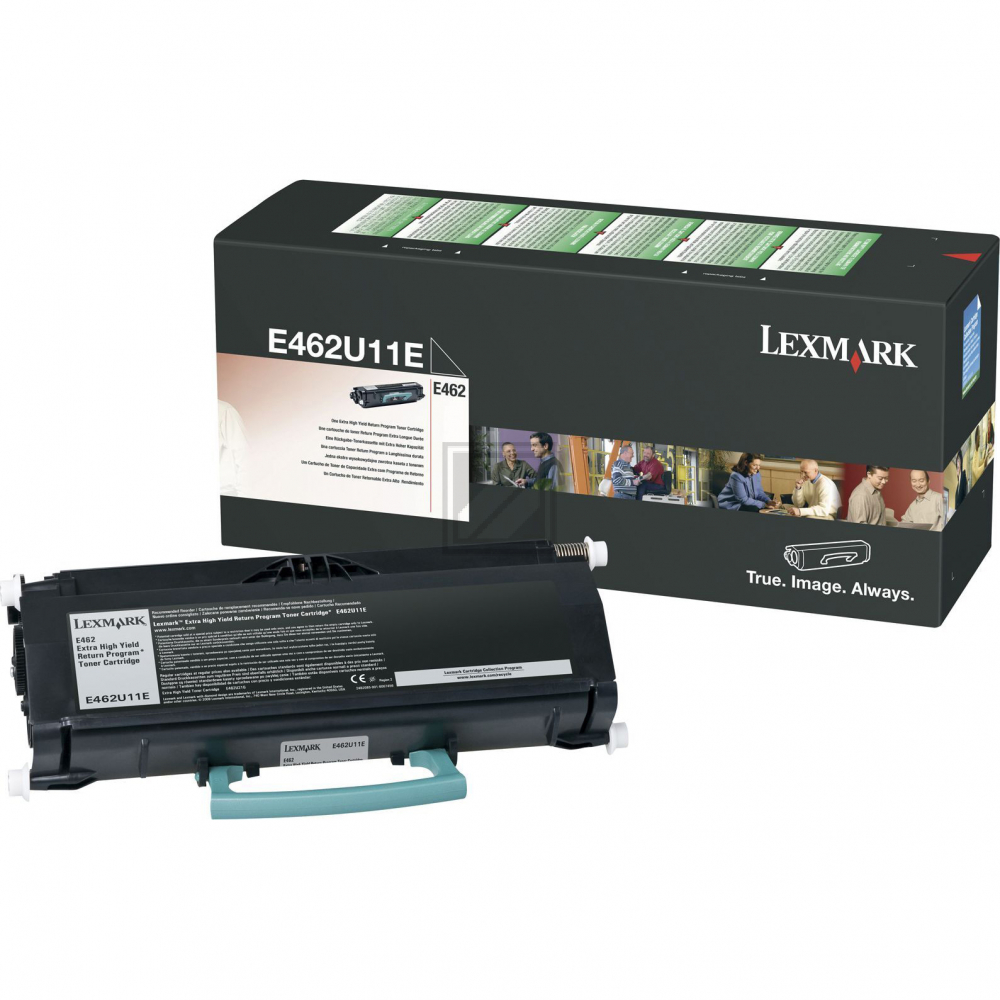 E462U11E / schwarz / original LEXMARK Toner schwarz / E462U11E / 18000 S.