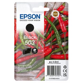 C13T09Q14010 // 503 / original EPSON Tintenpatrone schwarz / C13T09Q14010 / 210 S. / 4.60 ml