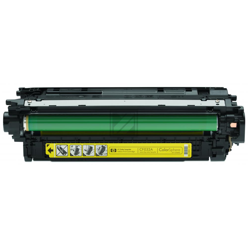 CF032A // 646A / gelb / original HP Toner gelb / CF032A / 12500 S.