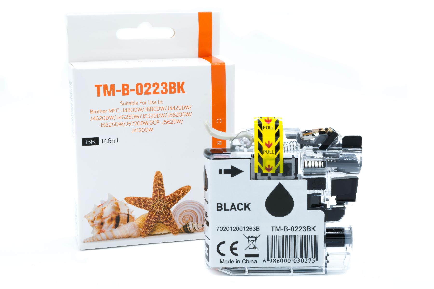 Alternativ Tinte Black für Bro / LC223BK / 14,6ml