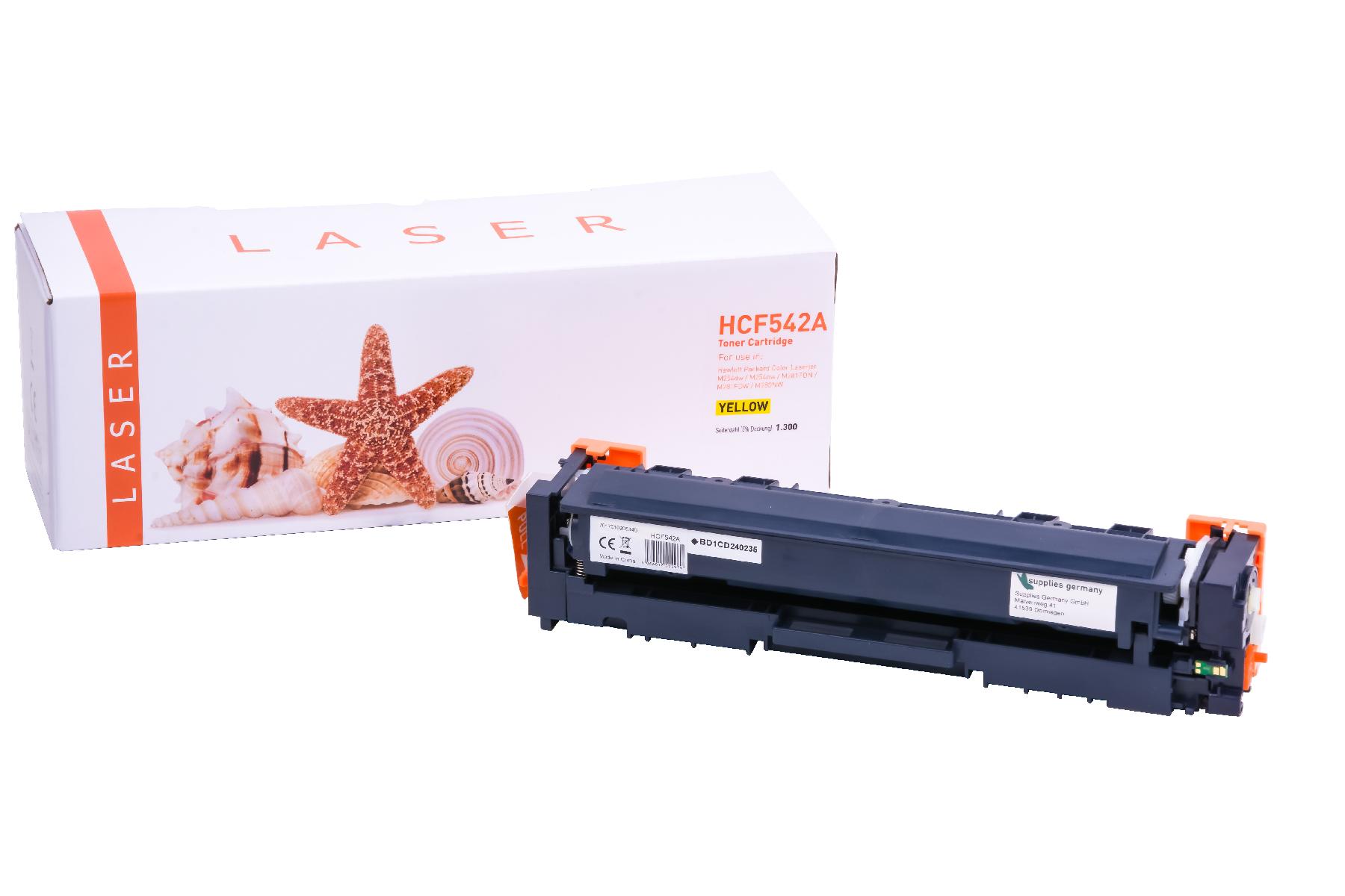 Alternativ Toner Yellow für HP / CF542A / 1.300 Seiten