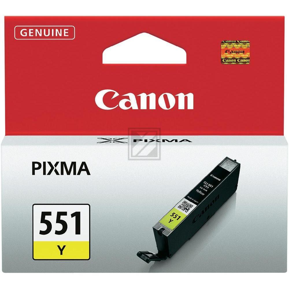 6511B001 // CLI551Y / gelb / original CANON Tintenpatrone gelb / 6511B001 / 344 S. / 7.00 ml