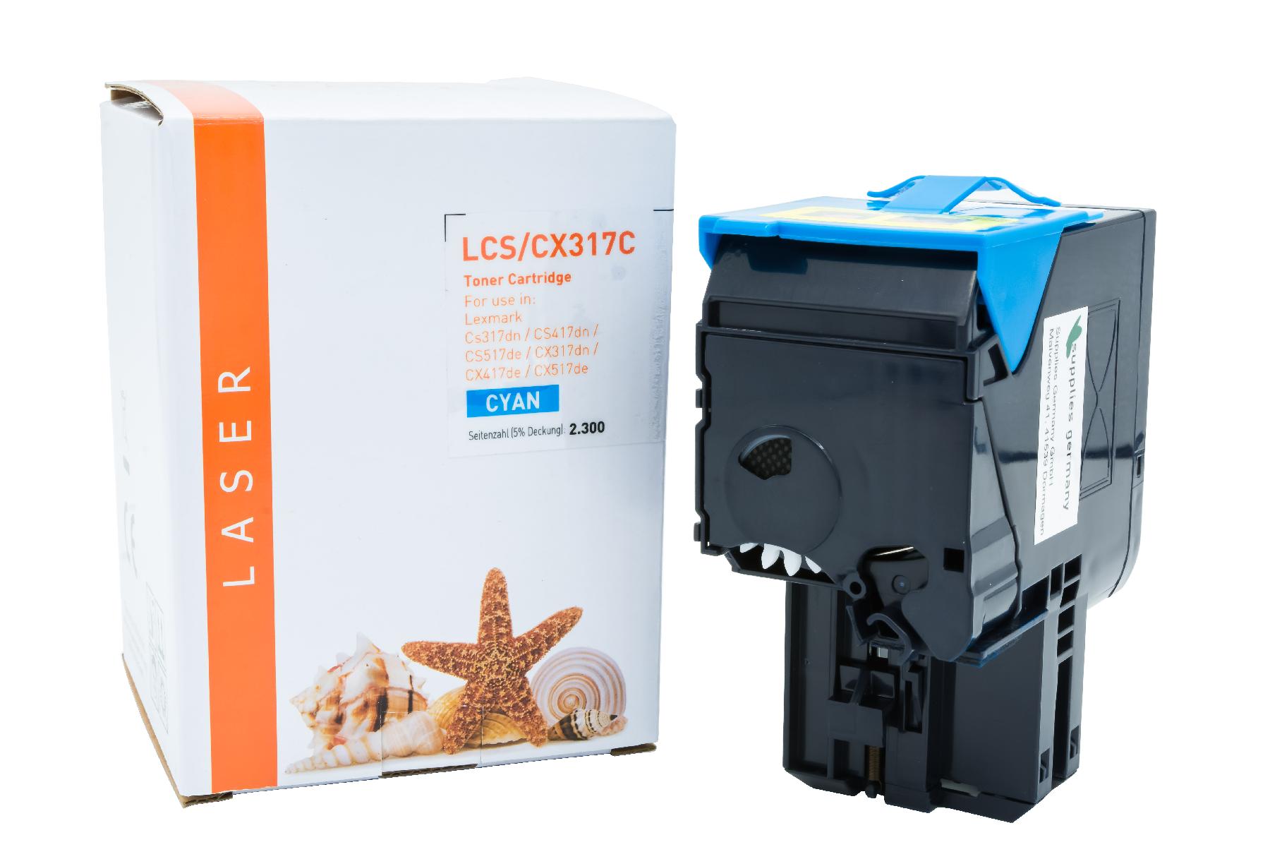 Alternativ Toner Cyan für Lexmark / 71B20C0 / 2.300 Seiten