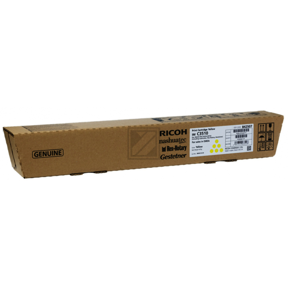 842507 / gelb / original RICOH Toner gelb / 842507 / 28000 S.