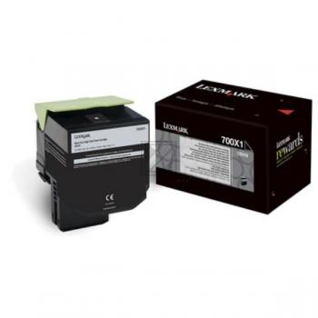 70C0X10 // 700X1 / schwarz / original LEXMARK Toner schwarz / 70C0X10 / 8000 S.