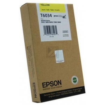 C13T612400 // T6124 / gelb / original EPSON Tintenpatrone gelb / C13T612400 / 220.00 ml