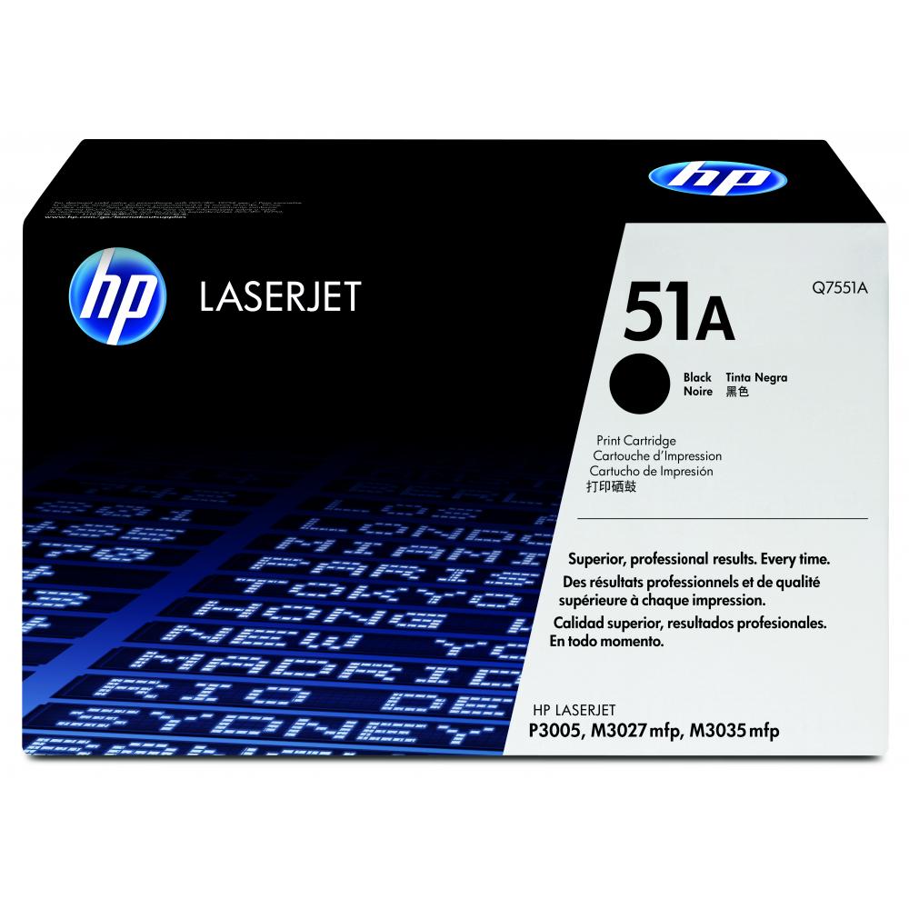Q7551A // 51A / schwarz / original HP Toner schwarz / Q7551A / 6500 S.