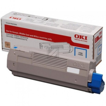 46443103 / cyan / original OKI Toner cyan / 46443103 / 10000 S.