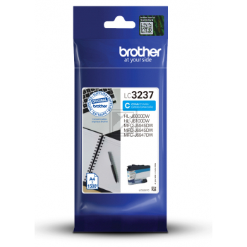 LC3237C / original BROTHER Tintenpatrone cyan / LC3237C / 1500 S.