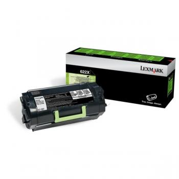 62D2X0E // 622X / schwarz / original LEXMARK Toner schwarz / 62D2X0E / 45000 S.