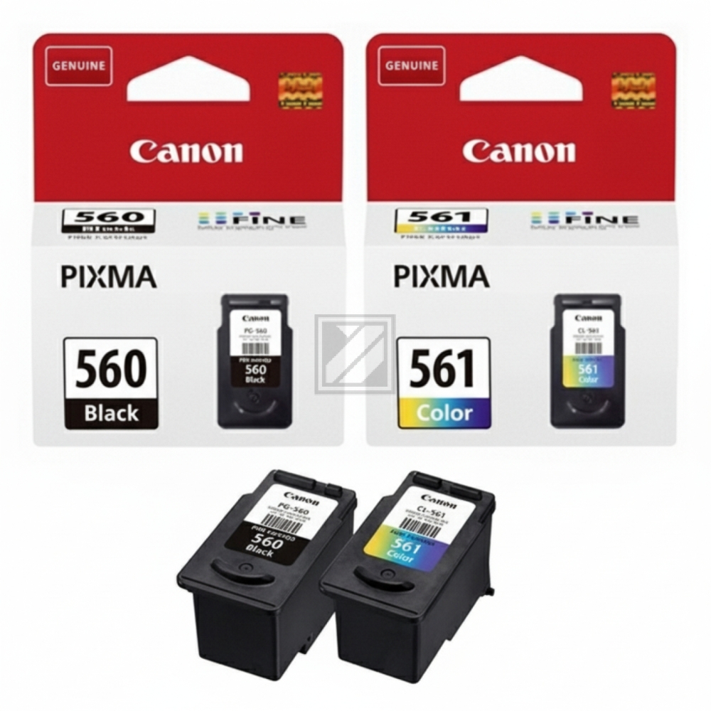 3713C007 // PG560CL561 / schwarz / original CANON Druckkopfpatrone Multipack / 3713C007