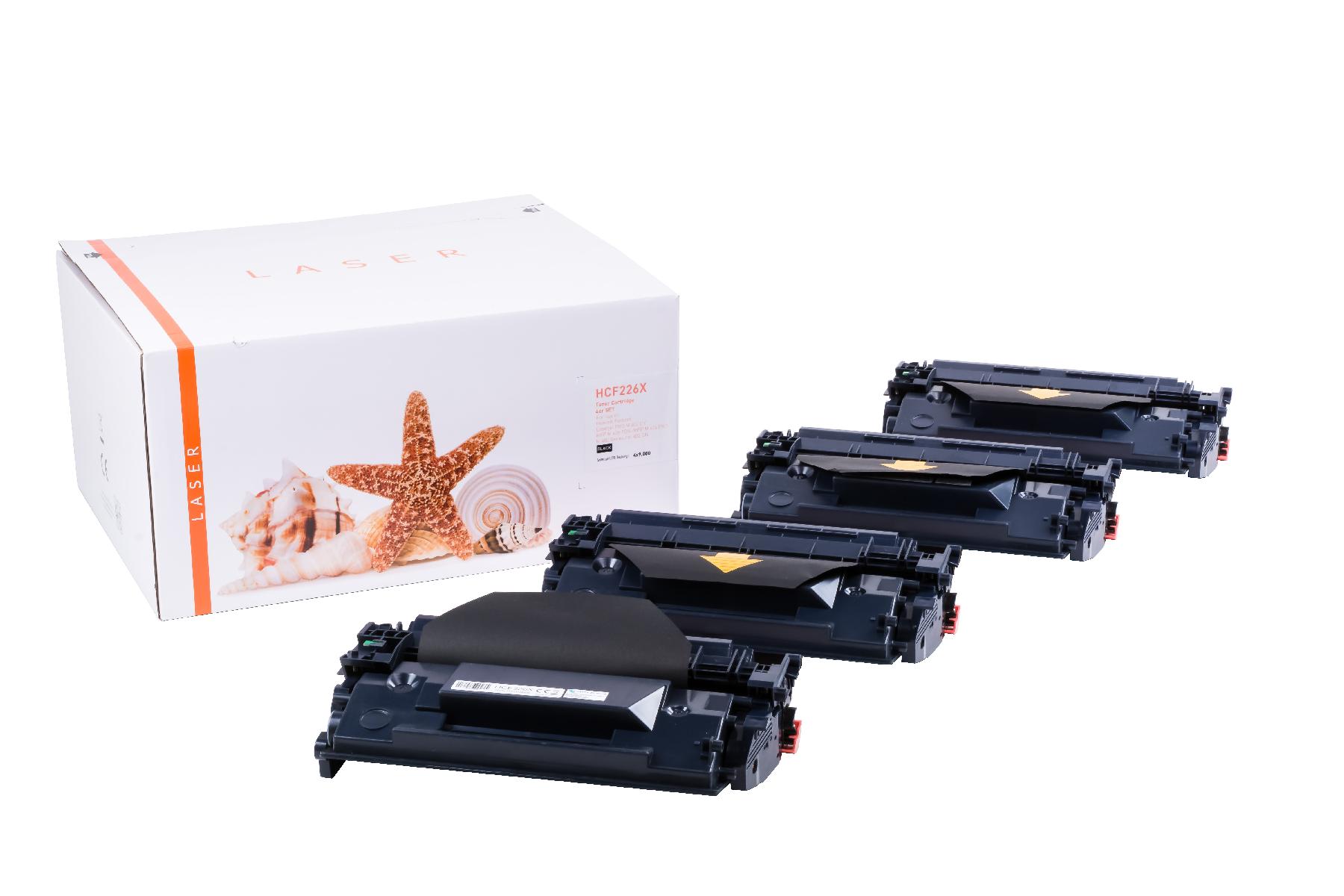 Alternativ Toner Black für HP / CF226X / 4x9.000 Seiten