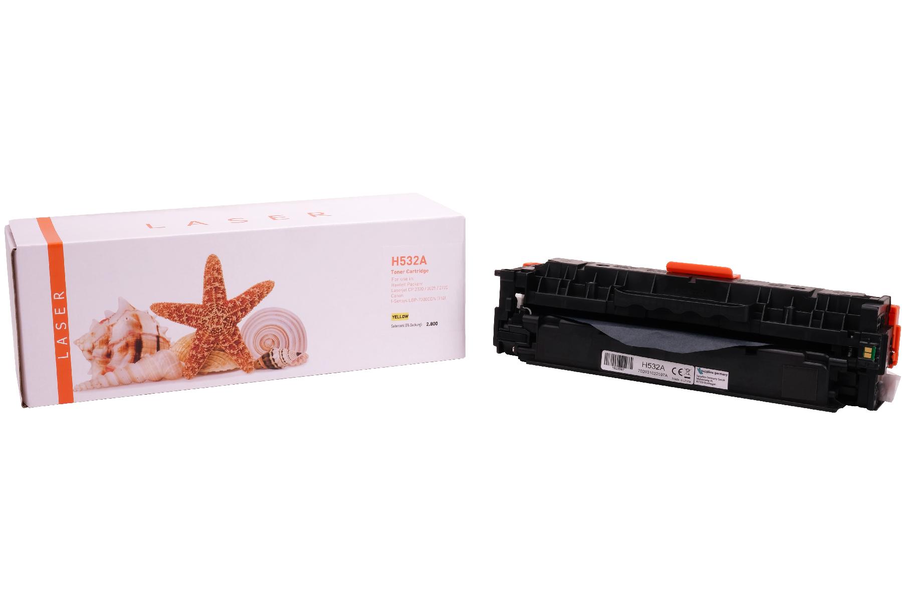 Alternativ Toner Yellow für HP / CC532A / 2.800 Seiten