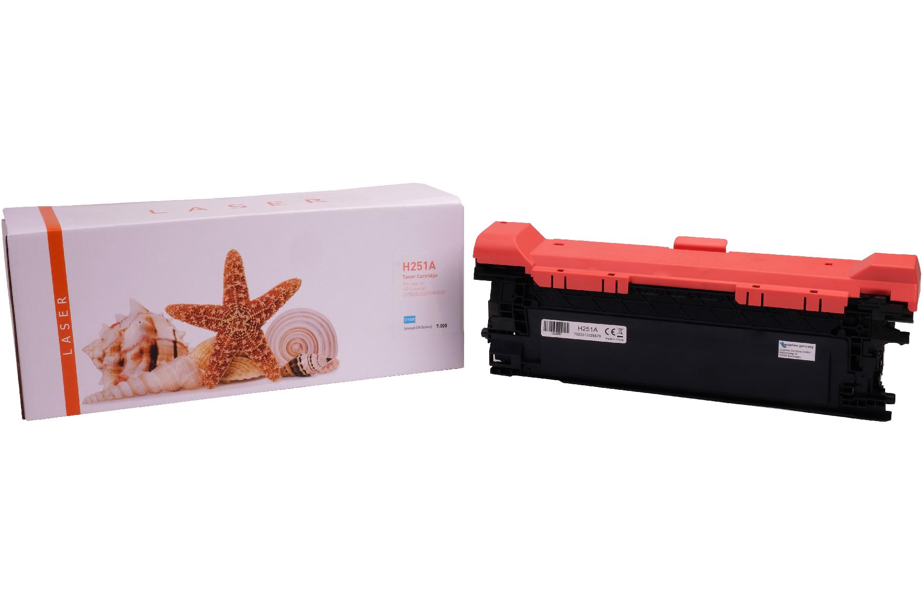 Alternativ Toner Cyan für HP / CE251A / 504A / 7.000 Seiten