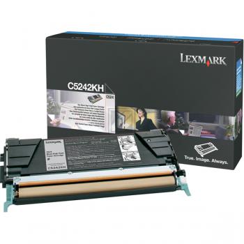 C5242KH / schwarz / original LEXMARK Toner schwarz / C5242KH / 8000 S.