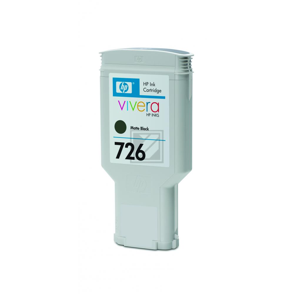 CH575A // 726 / schwarz / original HP Tintenpatrone schwarz matt / CH575A / 300.00 ml