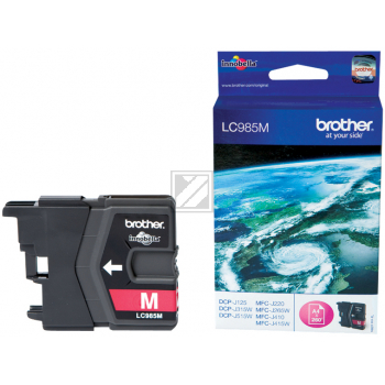 LC985M / magenta / original BROTHER Tintenpatrone magenta / LC985M / 260 S. / 4.80 ml