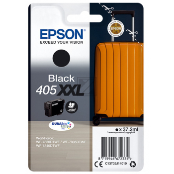 C13T02J14010 // 405XXL / schwarz / original EPSON Tintenpatrone schwarz / C13T02J14010 / 2200 S. / 37.20 ml
