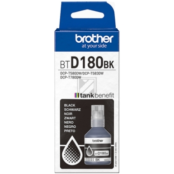 BTD180BK / schwarz / original Brother Tintenflasch / BTD180BK / 7500 S. / 108.00 ml
