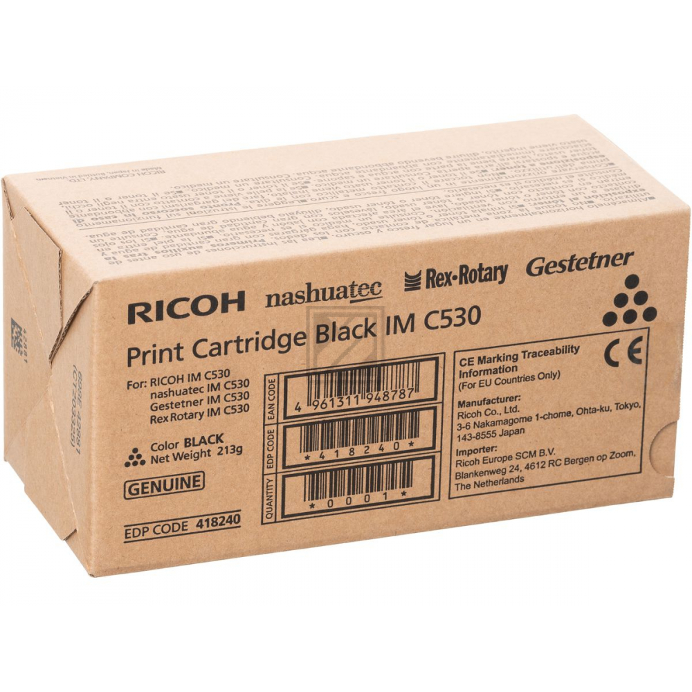 418240 // IMC530 / schwarz / original RICOH Toner schwarz / 418240 / 20500 S.