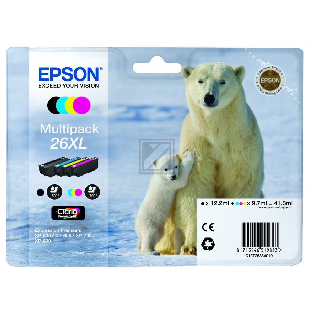 C13T26364010 // 26XL / original EPSON Tintenpatrone MultiPack / C13T26364010