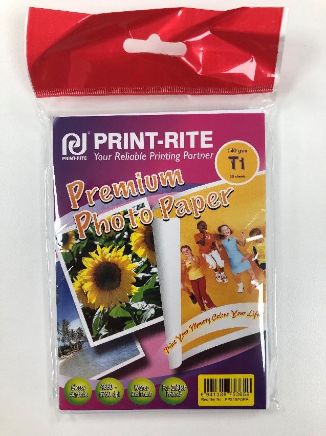 Fotopapier Glossy140g/1S / 1x50 Blatt  1 Päckchen / Glossy / 140g /10x15cm/ 1Seitig