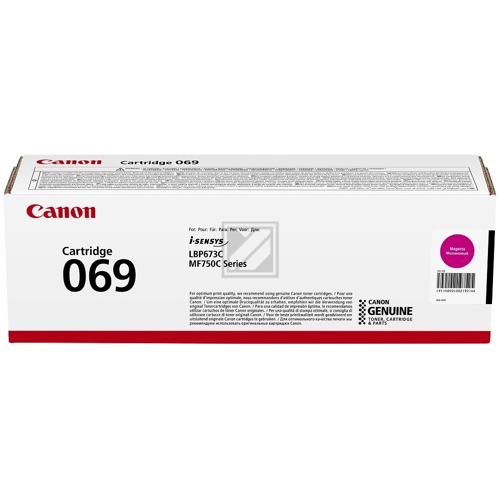 5092C002 // 069 / magenta / original CANON Toner magenta / 5092C002 / 1900 S.