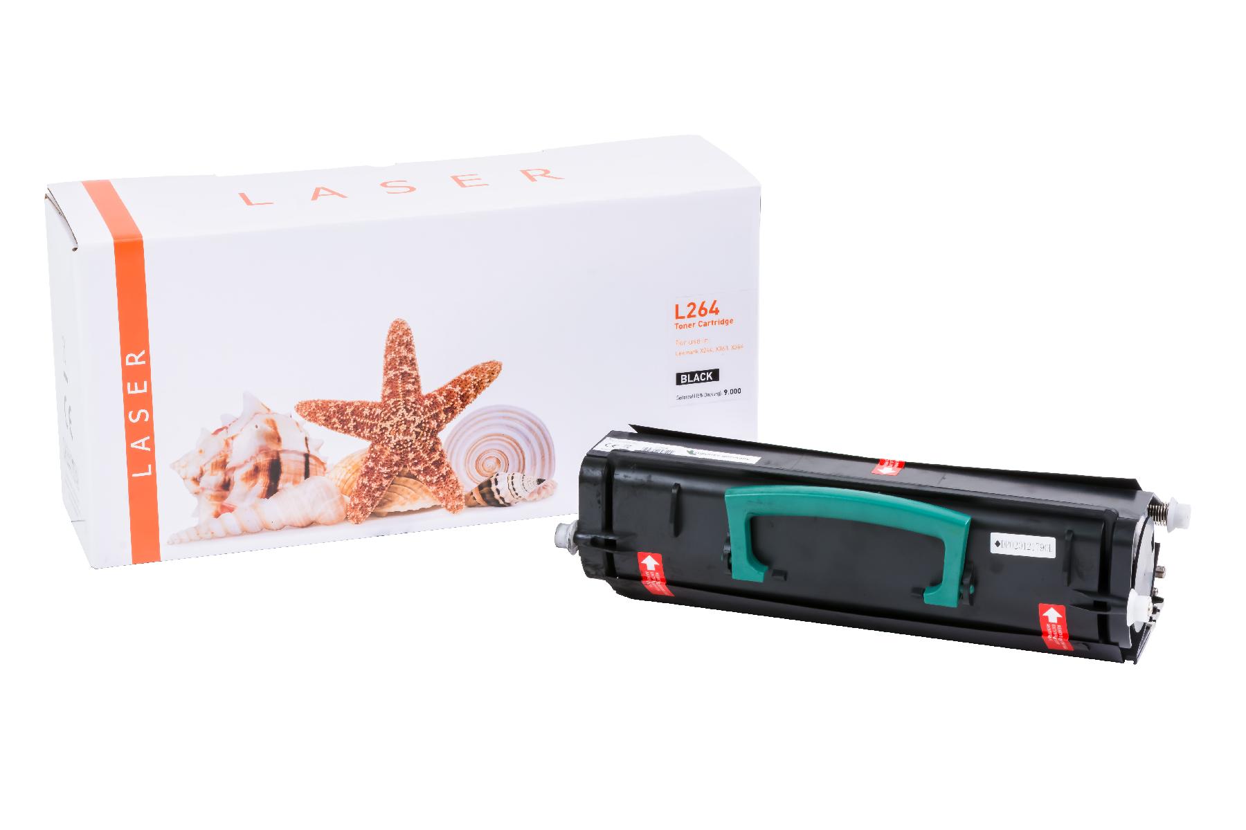 Alternativ Toner Black für Lexmark / X264H11G / 9.000 Seiten