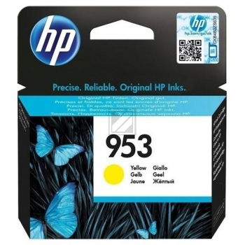 F6U14AE // 953 / gelb / original HP Tintenpatrone gelb / F6U14AE / 630 S. / 9.00 ml