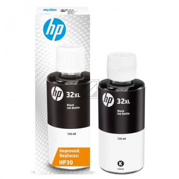 1VV24AE // 32XL / schwarz / original HP Tintenpatrone schwarz / 1VV24AE / 6000 S. / 135.00 ml