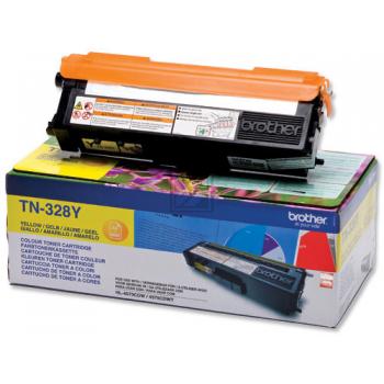 TN328Y Original Toner Yellow für Brother / TN328Y / 6.000 Seiten