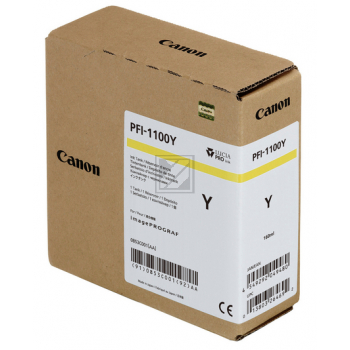 0853C001 // PFI1100Y / gelb / original CANON Tintenpatrone gelb / 0853C001 / 160.00 ml