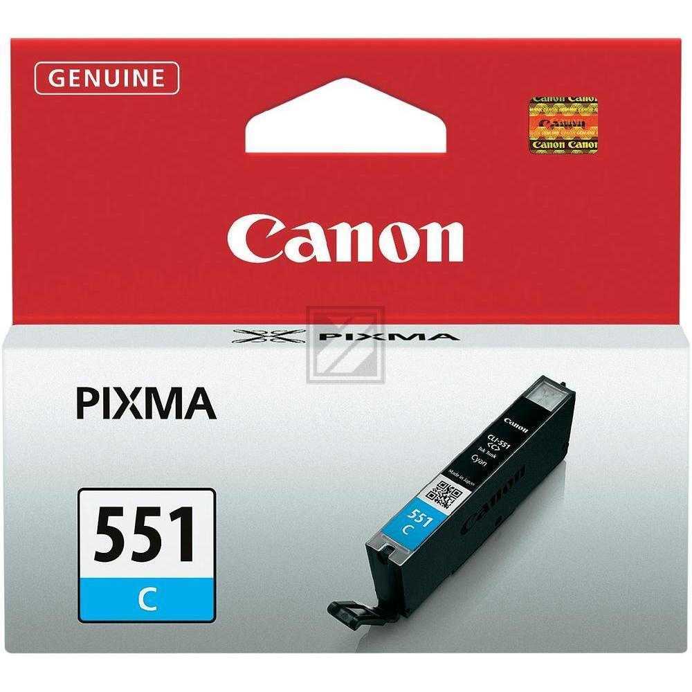 6509B001 // CLI551C / cyan / original CANON Tintenpatrone cyan / 6509B001 / 332 S. / 7.00 ml