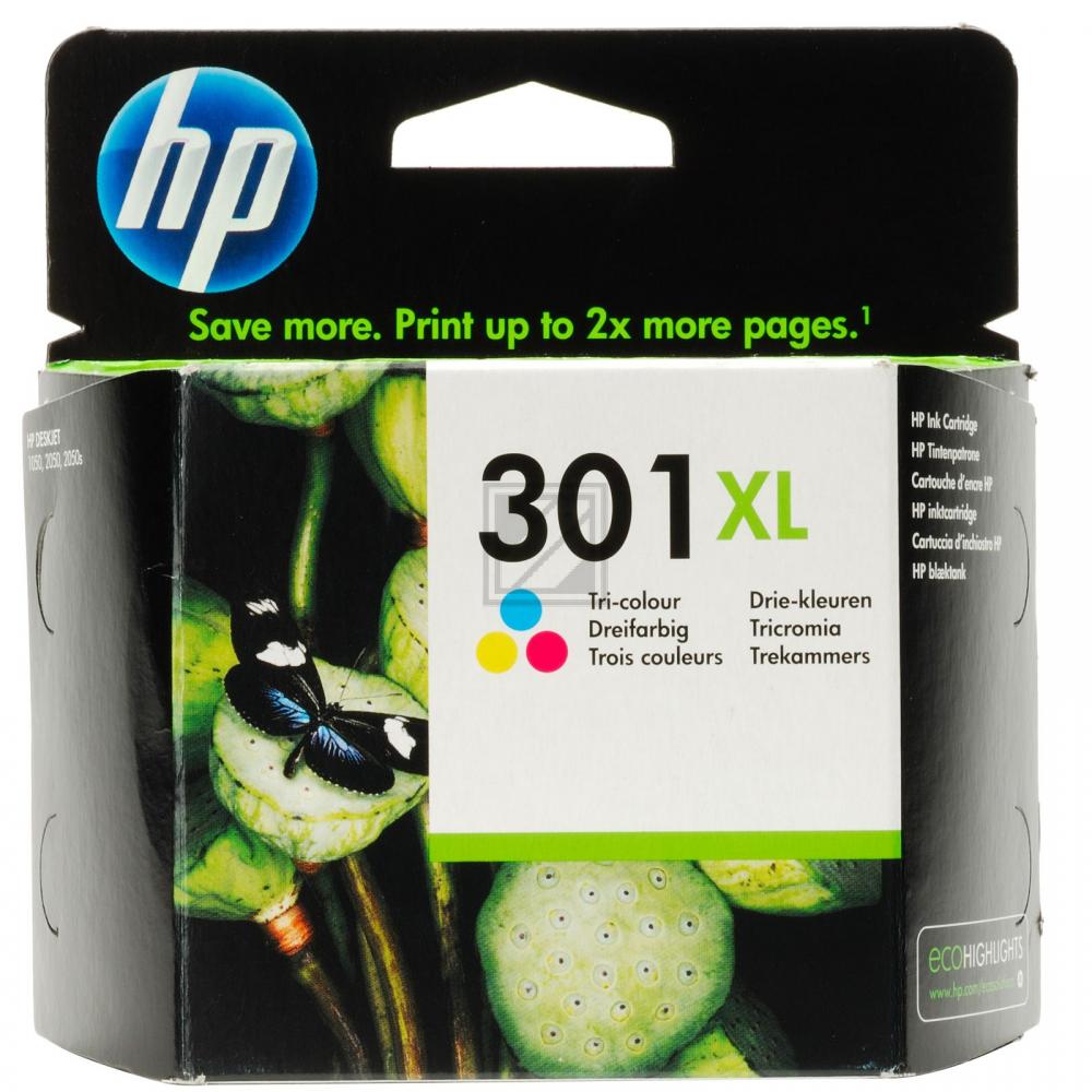 CH564EE / Nr.301XLC Original Tinte Color für HP / CH564EE /  8 ml