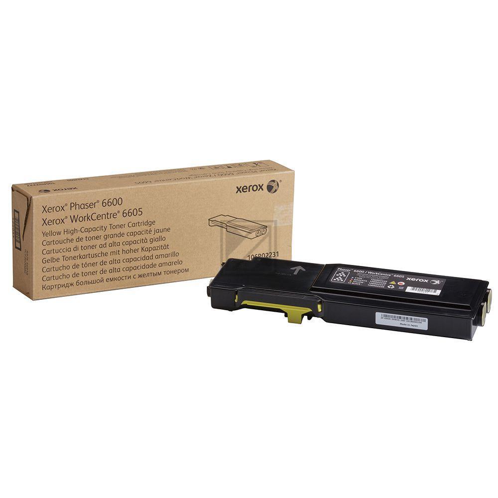 106R02231 / gelb / original XEROX Toner gelb / 106R02231 / 6000 S.