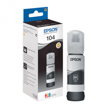 C13T00P140 // 104 / original EPSON Tintenflasche schwarz / C13T00P140 / 4500 S. / 65.00 ml