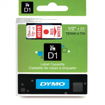 S0720550 DYMO D1 12mm ROTWEISS / S0720550