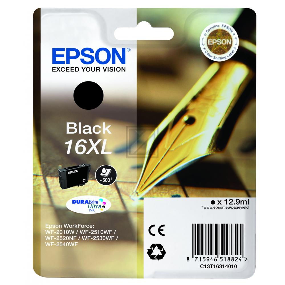 C13T16314012 // 16XL / schwarz / original EPSON Tintenpatrone schwarz / C13T16314012 / 500 S. / 12.90 ml
