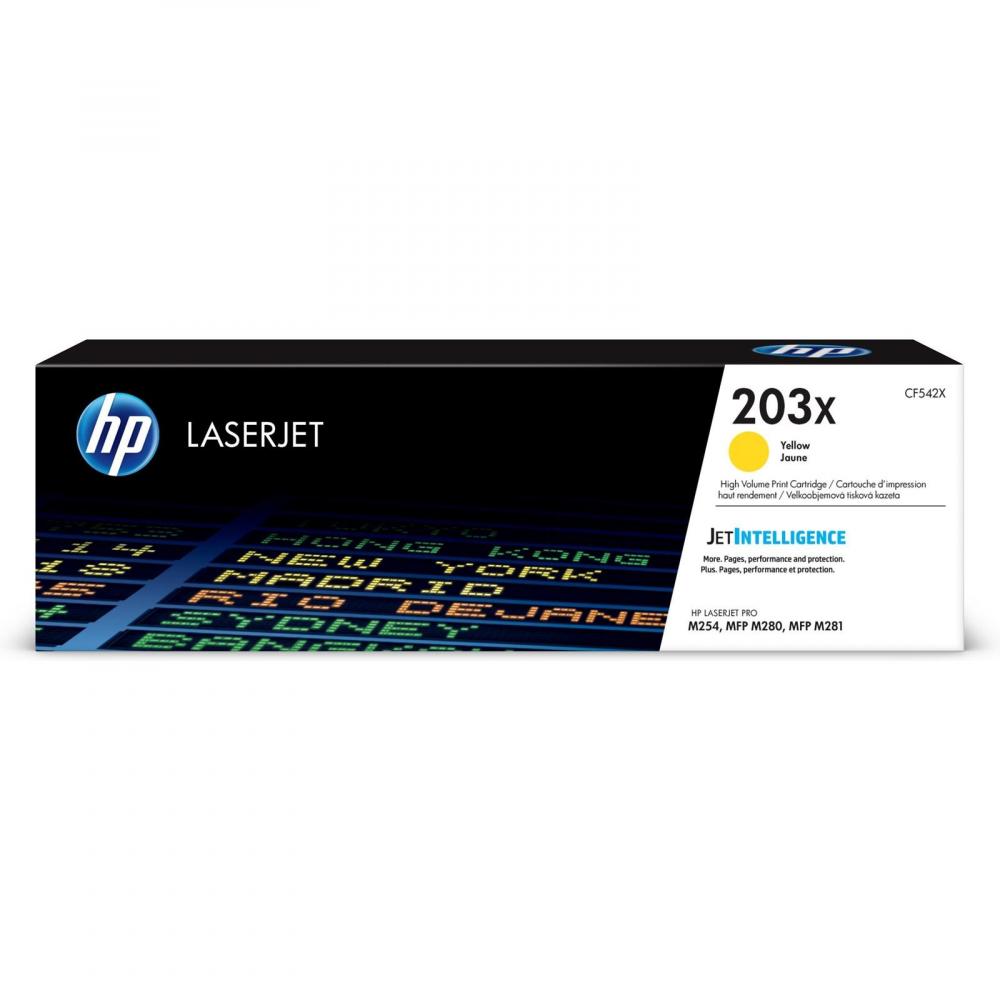 CF542X // 203X / gelb / original HP Toner gelb / CF542X / 2500 S.